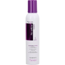 Fanola, No Yellow Incredible, Balsam de păr în spumă fără clătire, Pentru neutralizarea tonurilor galbene, 250 ml