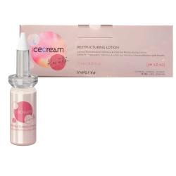 Inebrya, Ice Cream Keratin, Tratament cu loțiune pentru păr, Reparație intensivă, 12 buc, 11 ml