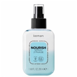 Kemon, Nourtish 2-Phase Spray, Tratament cu spray pentru păr, Hrănitor, 200 ml
