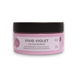 Maria Nila, Colour Refresh, Vegan, Mască cremă de colorare a părului, Pentru reîmprospătarea culorii, 0.22 Vivid Violet, 100 ml