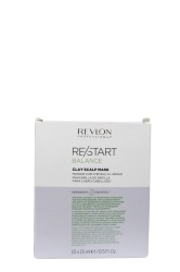 Masca cu argila pentru purificarea scalpului Restart REVLON PROFESIONAL - 10 x 15 ml - Img 1