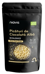 Picaturi de Ciocolata Alba Ecologice/BIO 125g