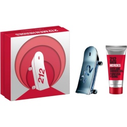 Set Carolina Herrera: 212 Heroes, Eau De Toilette, For Men, 90 ml + 212 Heroes, Shower Gel, For All Skin Types, 100 ml