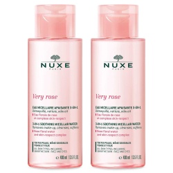 Set Duo, Nuxe, Very Rose, Apă micelară, Pentru piele sensibilă, 2 buc, 400 ml