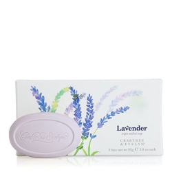 Set Trio, Crabtree & Evelyn, Lavander, Hidratant, Bucată de săpun, 3 buc, 85 g