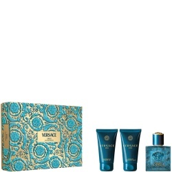 Set Versace: Pour Homme, Eau De Toilette, For Men, 50 ml + Pour Homme, After-Shave Balm, 50 ml + Pour Homme, Shower Gel, For Hair & Body, For All Skin Types, 50 ml