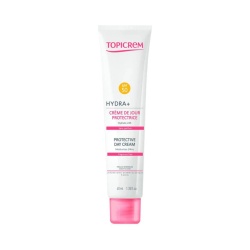 Topicrem, Hydra+, Hidratant, Protector, Zi, Cremă, Pentru față, SPF 50+, 40 ml