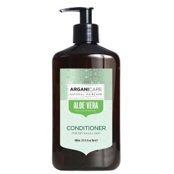 Balsam hidratant cu Aloe Vera pentru par uscat si lipsit de stralucire, Arganicare, 400 ml