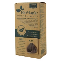 Biomagic, Biomagic, Keratin & Argan Oil, Permanent Hair Dye, 8.11 , 250 ml *Tester