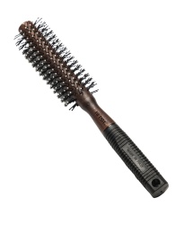 Depot, Accessories No. 724, Rotund, Perie de păr, Negru/Maro, Mărimea S, Pentru styling