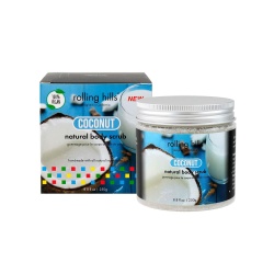 Rolling Hills, Coconut, Elimină impuritățile, Exfoliant pentru corp, 250 g