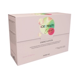 Set, Inebrya, Ice Cream Energy, Tratament cu loțiune pentru păr, Întărire, 12 buc, 10 ml