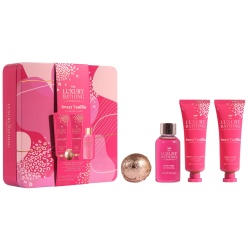 Set The Luxury Bathing Company: Sweet Vanilla & Almond Glaze, Cleansing & Refreshing, Shower Gel