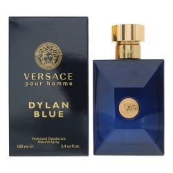 Versace, Dylan Blue, Protecție 24h, Deodorant spray, Pentru bărbați, 100 ml