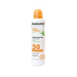 Babaria, Aloe, Ceață de protecție solară, SPF 50, 200 ml