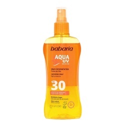 Babaria, Aqua UV, Protecție solară, Spray pentru protecție solară, SPF 30, 200 ml