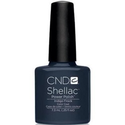 CND, Shellac, Semi-Permanent Nail Polish, Indigo Frock, 7.3 ml
