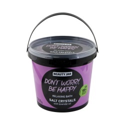 Cristale de baie pentru relaxare, cu ulei de lavanda, Don't worry, be happy, Beauty Jar, 1200 g