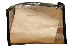 Dsquared 2, Dsquared, Toiletry, GWP Textile Pouch, Clear
