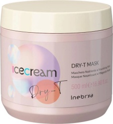 Inebrya, Ice Cream Dry-T, Mască cremă pentru tratamentul părului, Hidratant, 500 ml