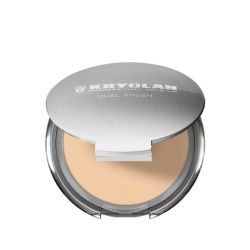 Kryolan, Dual Finish, Covering & Smoothing, Compact Powder, Alabaster, 10 g