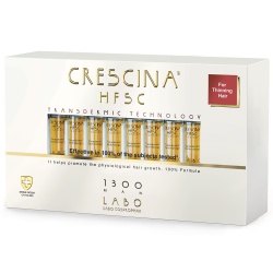 Labo, Crescina, Transdermic HFSC 1300, Pentru stimularea creșterii, Ser tratament în fiole, Pentru scalp, Pentru bărbați, 20 buc, 3.5 ml
