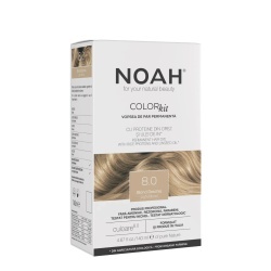 Noah, Permanent Hair Colour, Vopsea permanentă de păr, 8.0 Light Blonde, 140 ml