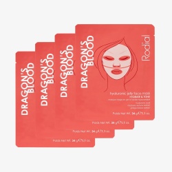 Rodial, Dragon's Blood, Hidratant, Mască de gel, Față, 4 buc, 4 buc