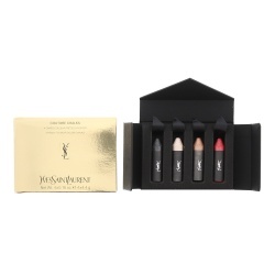 Set cadou, Yves Saint Laurent, Couture Chalks, Ruj cremos & luciu de buze, 4.4g fiecare, Roșu, Negru, Nude, Cupru, 4 buc, 17.6 g