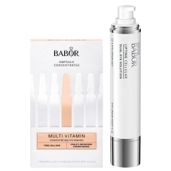 Set Doctor Babor: Lifting Cellular Dual, Firming, Day & Night, Eye Cream, 30 ml + Ampoule Serum Concentrate, Multivitamin Complex, Reduces Signs Of Skin Fatigue & Restores Vitality, Ampoules Treatment Serum, For Tired Skin, For Face, For Women, 7 pcs, 2…