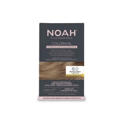 Vopsea de par permanenta fara amoniac pe baza de ulei, 8.0 Blond Deschis (Light Blond), Noah Color in Oil, 135 ml