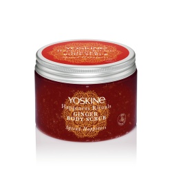 Yoskine, Happiness Rituals, Ghimbir, Decojire, Exfoliant pentru corp, 300 ml