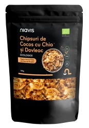 Chipsuri de Cocos cu Chia si Seminte de Dovleac Ecologice/BIO 100g
