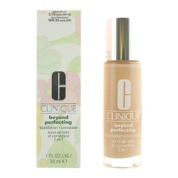 Clinique, Beyond Perfecting, Acoperire completă, finisaj natural, Fond de ten lichid și corector