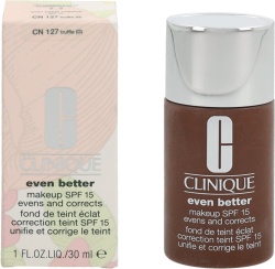 Clinique, Even Better, Fără parabeni, Hidratant, Fond de ten lichid, CN 127, Trufă, SPF 15, 30 ml