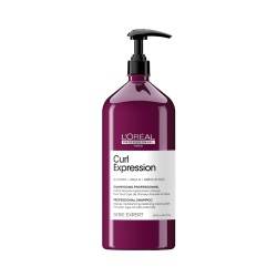 L'Oreal Professionnel, Serie Expert Curl Expression, Glicerină + Uree H + Semințe de hibiscus, Șampon pentru păr, Hidratare intensă, 1500 ml