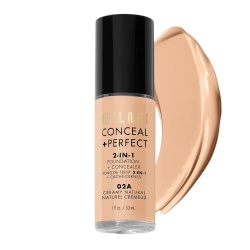 Milani, Conceal + Perfect, Fond de ten lichid și corector 2-în-1, 02A, Creamy Natural, 30 ml