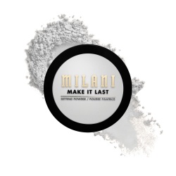 Milani, Make It Last, Fixare matifiantă, Pudră compactă și pudră de fixare 2-în-1, Translucid, 8 g