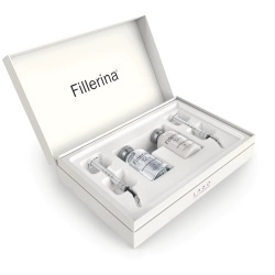 Set Duo, Labo, Fillerina 12HA Densifying Filler Grade 4, Antirid și de întărire, Gel de tratament local, Pentru față, 2 buc, 30 ml