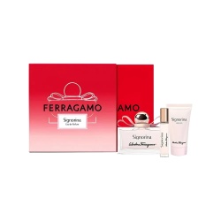 Set Salvatore Ferragamo: Signorina, Eau De Parfum, For Women, 100 ml + Signorina, Eau De Parfum, For Women, 10 ml + Signorina, Moisturizing, Body Lotion, 50 ml