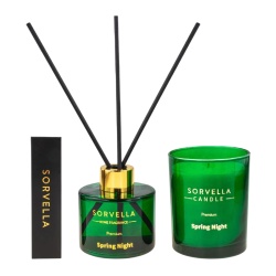 Set Sorvella: Spring Night, Floral & Woody, Scented Candle, 170 g