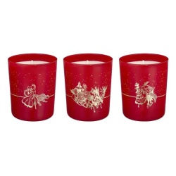 Set Trio, Parfums de Marly, Festive Spiced Delight, Woody & Spicy, Scented Candle, 3 pcs, 75 g