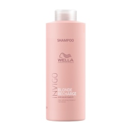 Wella Professionals, Invigo Blonde Recharge, Pigmenți colorați, Șampon pentru colorarea părului, Pentru păr blond, Cool Blonde, 1000 ml