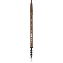 Gosh, Ultra Thin, Eyebrow Cream Pencil & Brush 2-In-1, 002, Grey Brown, 0.09 g