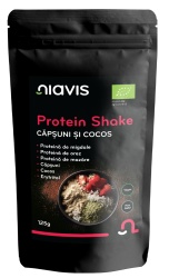Protein Shake cu Capsuni si Cocos Ecologic/BIO 125g