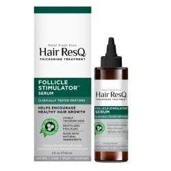 Serum tratament pentru indesirea si stimularea cresterii parului, Follicle Stimulator, Hair ResQ, Petal Fresh Pure, 60 ml