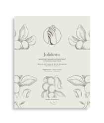 Set Duo, Joliderm, Joliderm, Shea Butter And Coconut Oil, Hydrating & Softening, Hand Sheet Mask, 2 pcs, 2