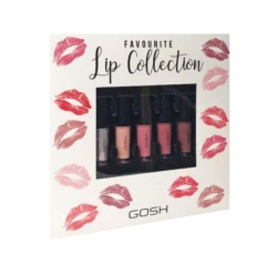 Set, Gosh, Favorite Lip Collection, Ruj lichid, 5 buc