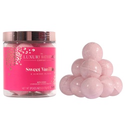 Set, The Luxury Bathing Company, Sweet Vanilla & Almond Glaze, Sare de baie pentru picioare, 10 buc