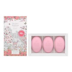 Set Trio, Woods Of Windsor, True Rose, Hidratant, Săpun de masaj, Ulei de palmier, 3 buc, 60 g